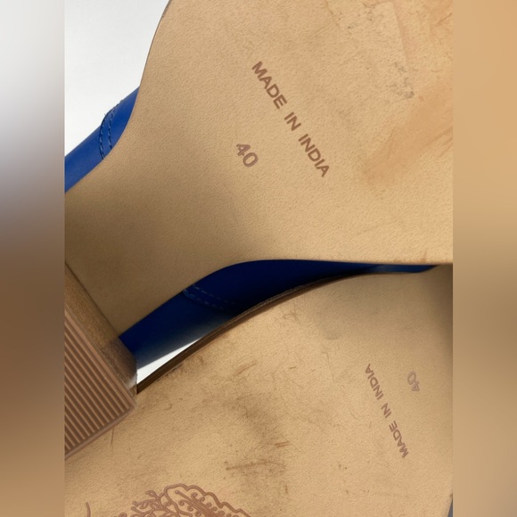 NEW Free People Brady Buckle Bootie In Out Of The Blue, Leather Size 40/9.5 $178 - Picture 8 of 9